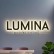 LETREIRO EM ACM COM ILUMINAÇÃO DE FUNDO