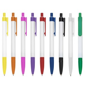 CANETA PLÁSTICA PERSONALIZADA TIPO 3 PLÁSTICO   GRAVAÇÃO UV Manual TINTA DA CANETA: AZUL