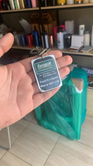 CHAVEIRO INOX PERSONALIZADO Inox tamanho variado   Acabamento manual 