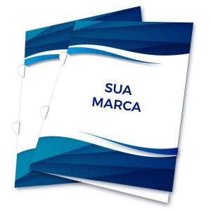 PASTA PARA CONTRATO couchê 250g 31x45cm 4x0, 4x1, 4x4 Laminação fosca, laminação fosca + UV localizado ou UV total frente  