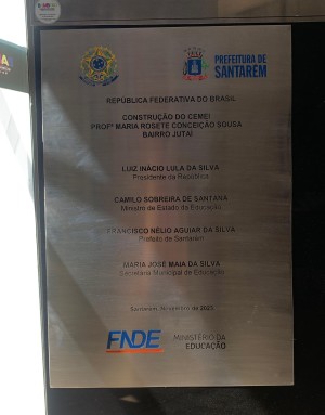 PLACA DE INAUGURAÇÃO Inox 60x40 cm   Corte manual 